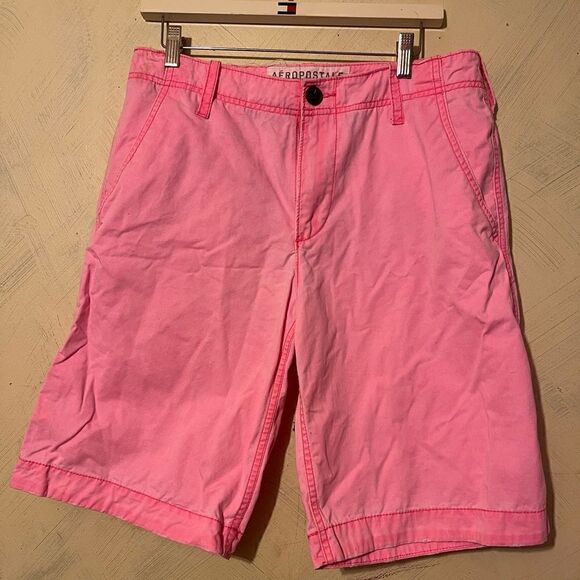 Aeropostale neon pink shorts Sz 31 - Picture 2 of 6